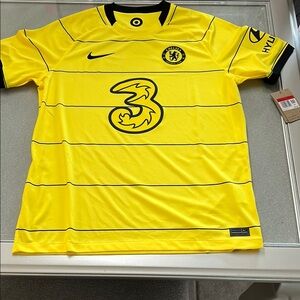 Nike Men's Bright Yellow Soccer Jersey